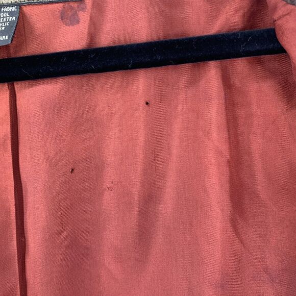 Vtg JL Colebrook Womens Medium Tweed Jacket Plaid Wool Blend Grandma Grunge - Picture 8 of 11